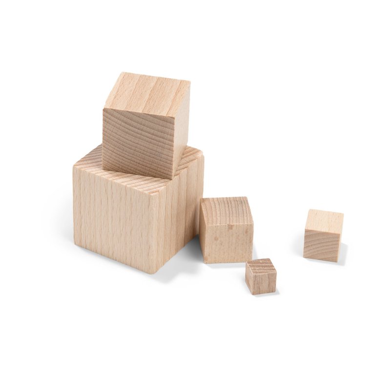 Holzwürfel Buche, roh