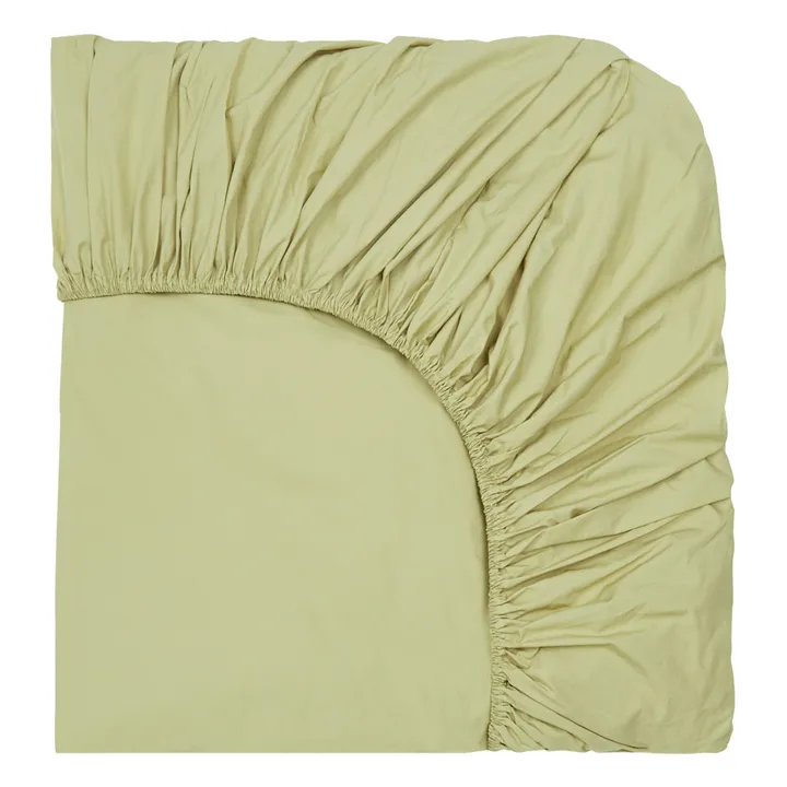 Suite 702 Drap-housse en percale organique | Vert pistache