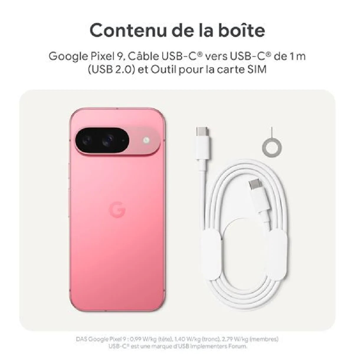Google Pixel 9 - 128 Go - Blanc