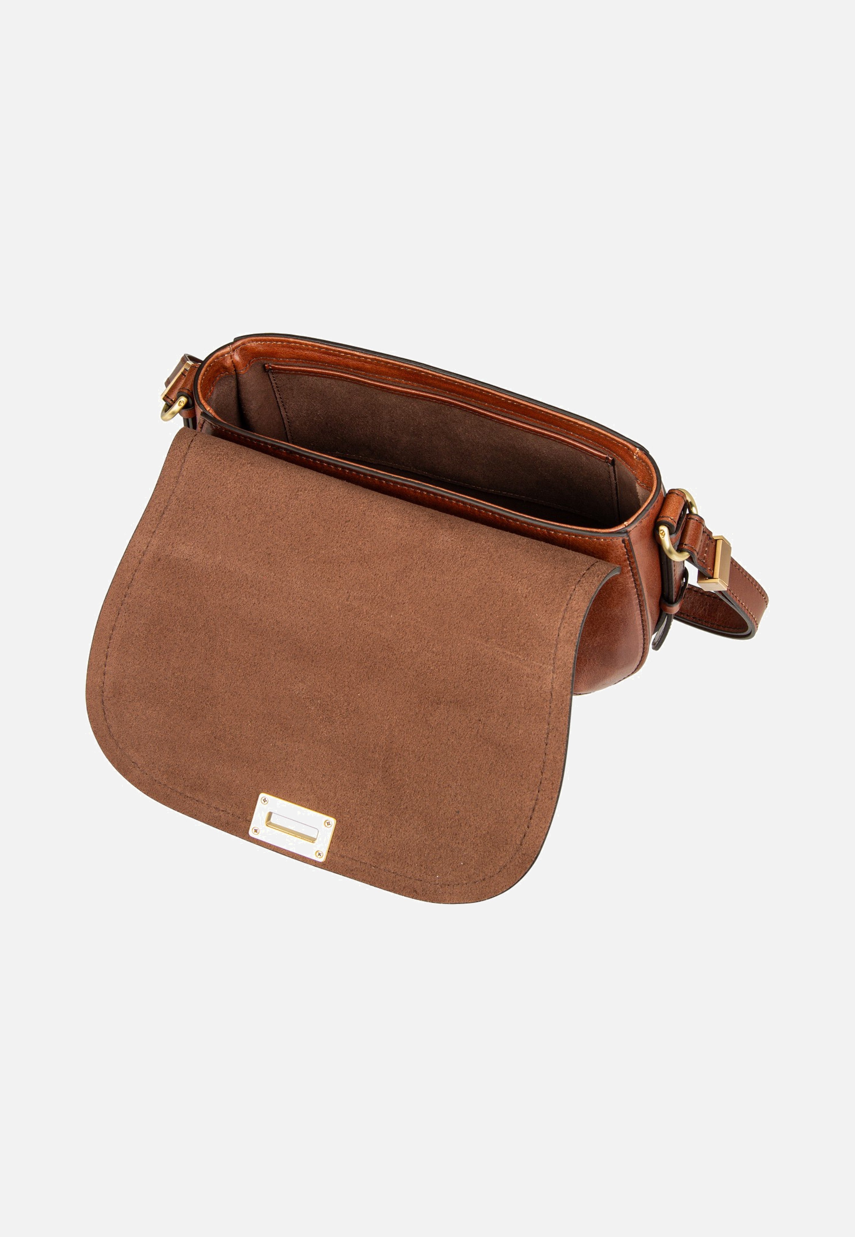 Federica Crossbody Marrone/Oro - Umhängetasche