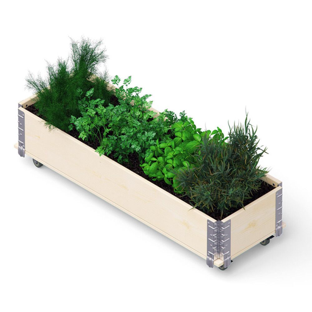 PLANTEKASSE 120X40X19,5CM NATUR