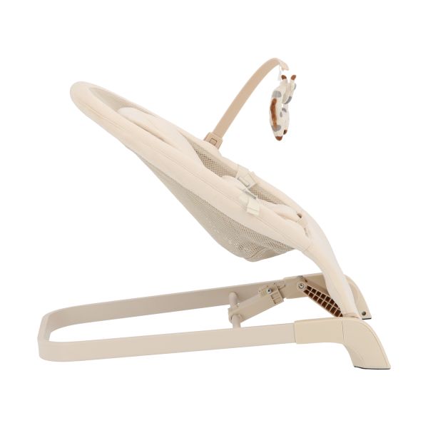 Qute Bouncer Q‑Divan Ivory velvet