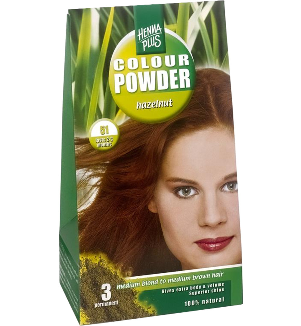 Hennaplus Colour powder 51 hazelnut (100 gr)