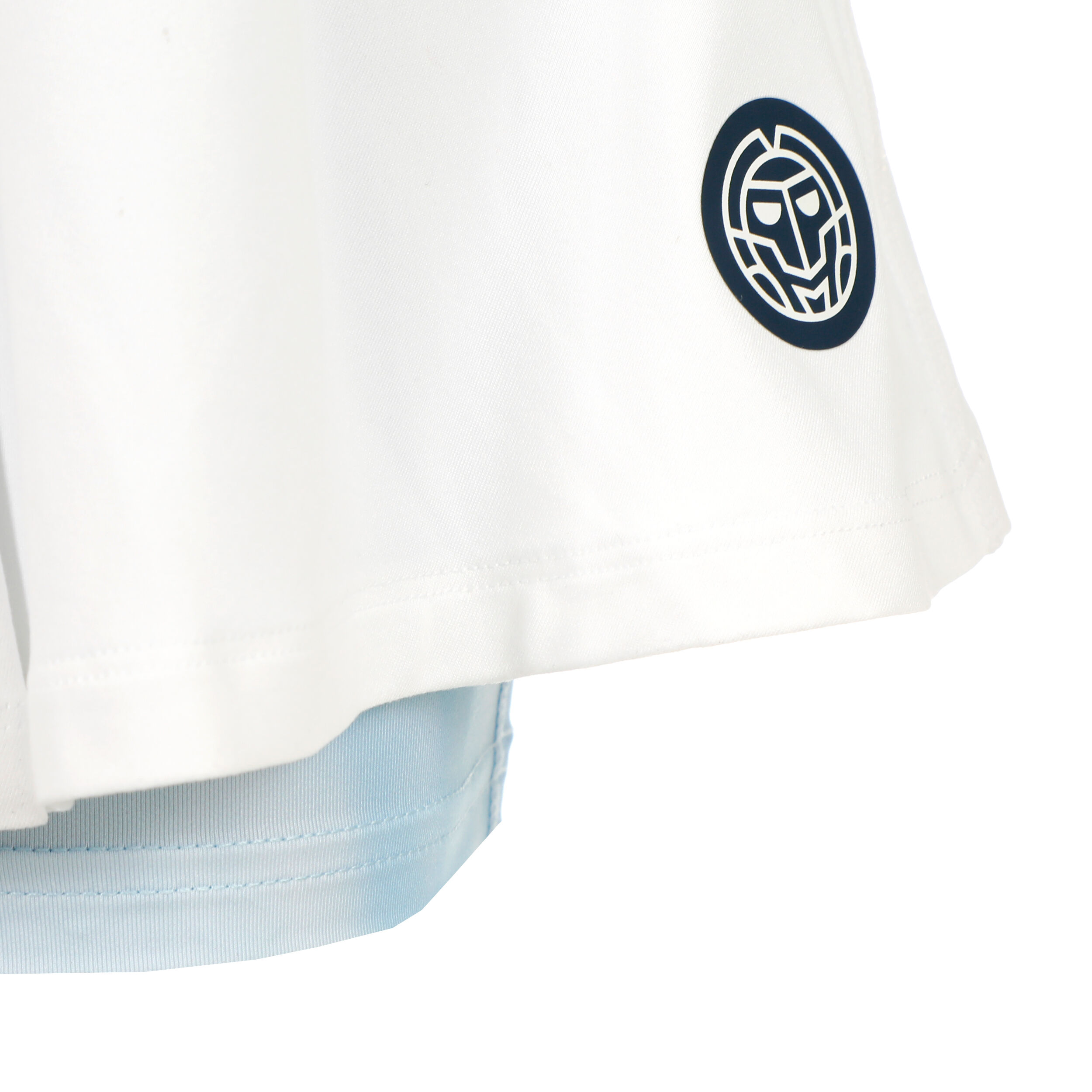 BIDI BADU Watercolour Printed Wavy Jupe Femmes - Blanc , Bleu