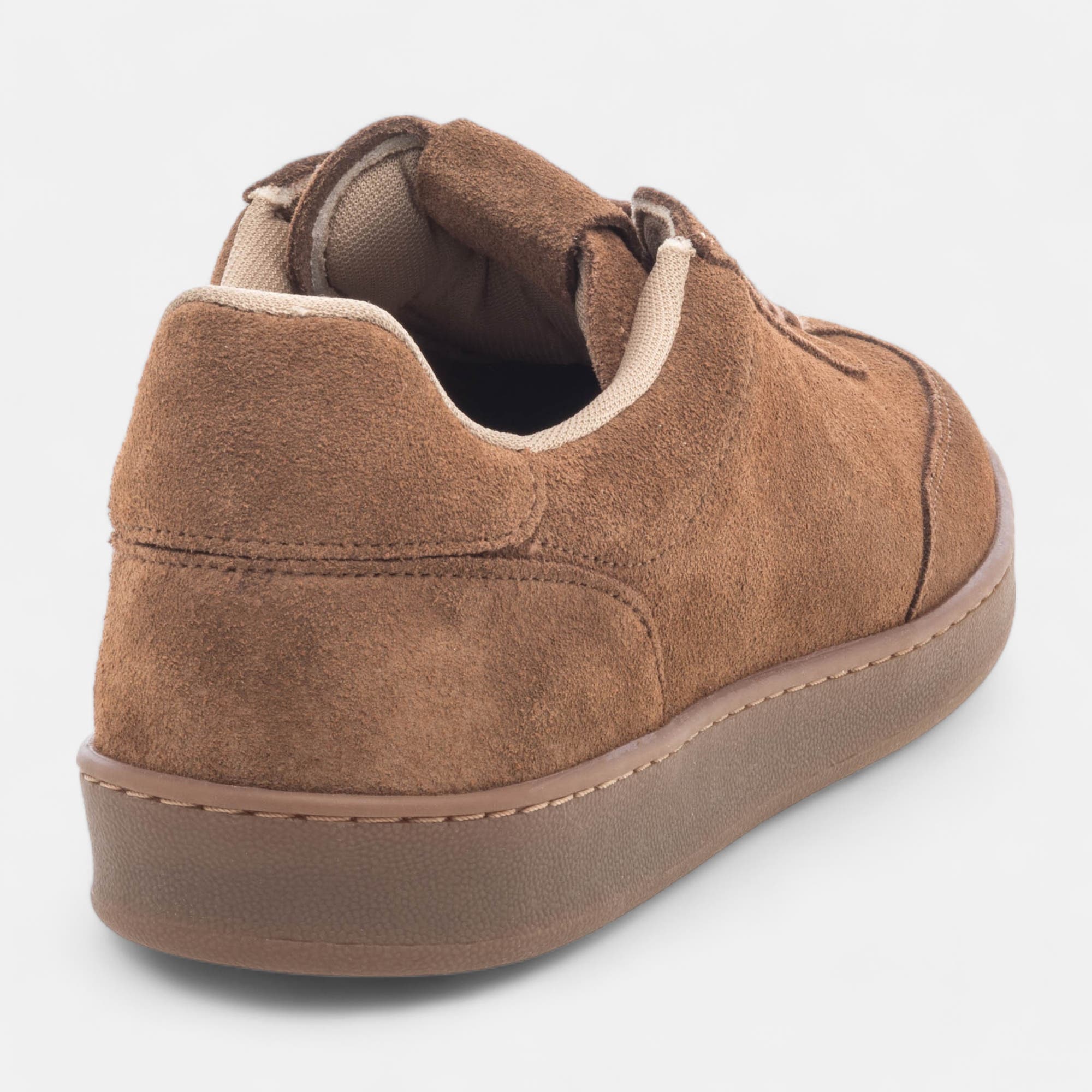 Baskets basses Homme en cuir cognac