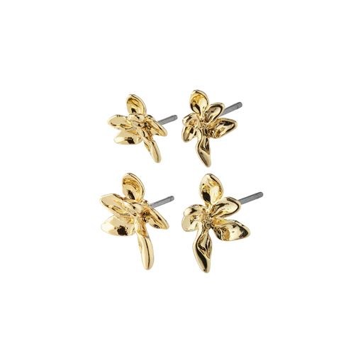 Pilgrim Riko 2-pak Øreringe, Gold Plated