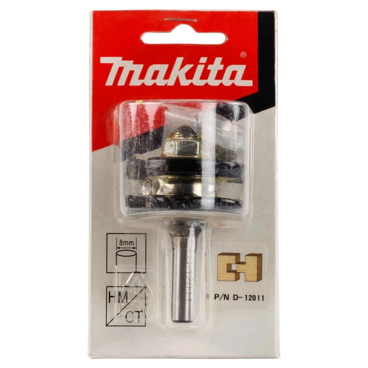 Makita D-12011 Freesbit Groef/veerfrees   lager S 8mm 9,5x6,35mm