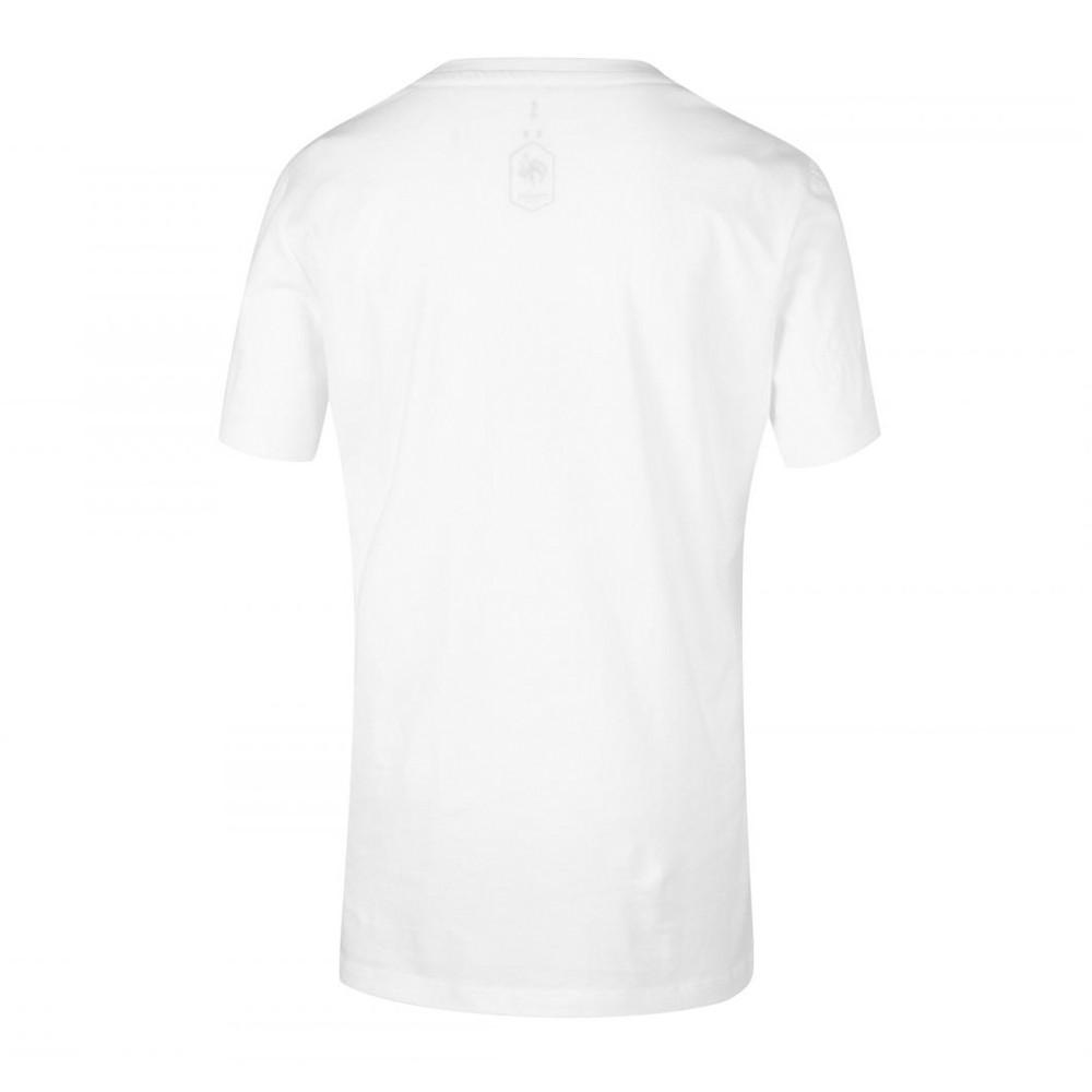FFF T-shirt Blanc Femme Equipe de France Slogan