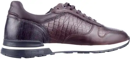 Oyama Berkelmans bruin croco - maat 47 sneaker bruin croco - maat 47 Calandschoen