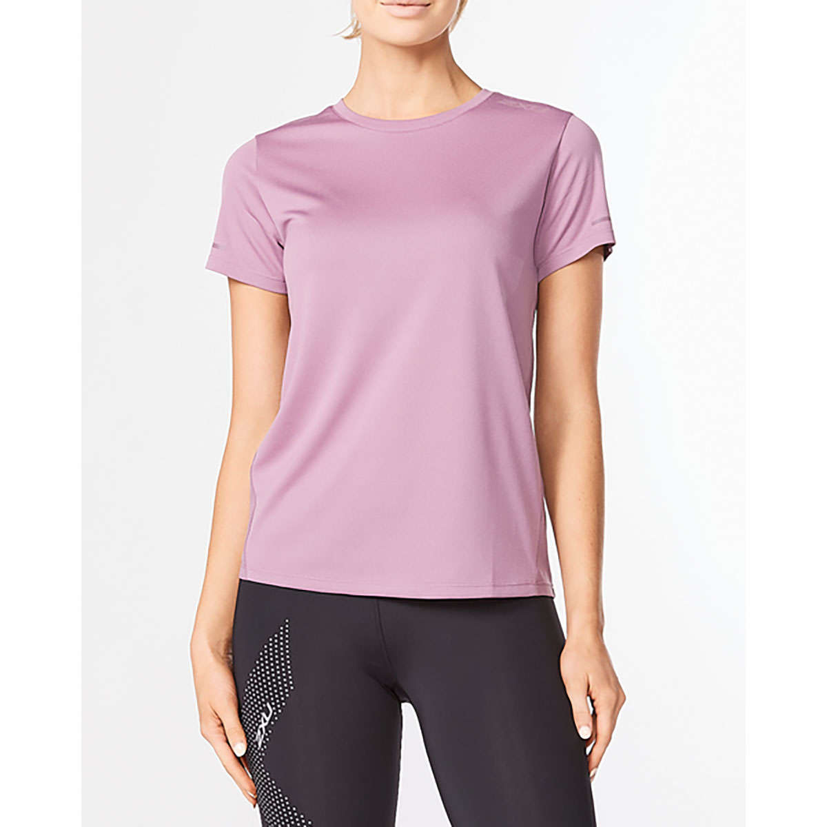 2XU Aero Hardloopshirt Korte Mouwen Lila Dames