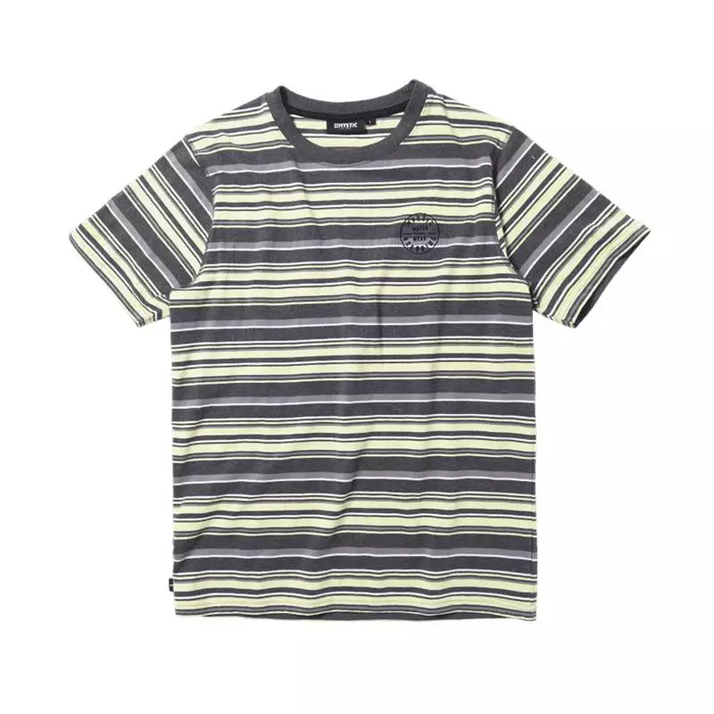 Tee shirt MYSTIC The Stripe Tee Pastel Yellow
