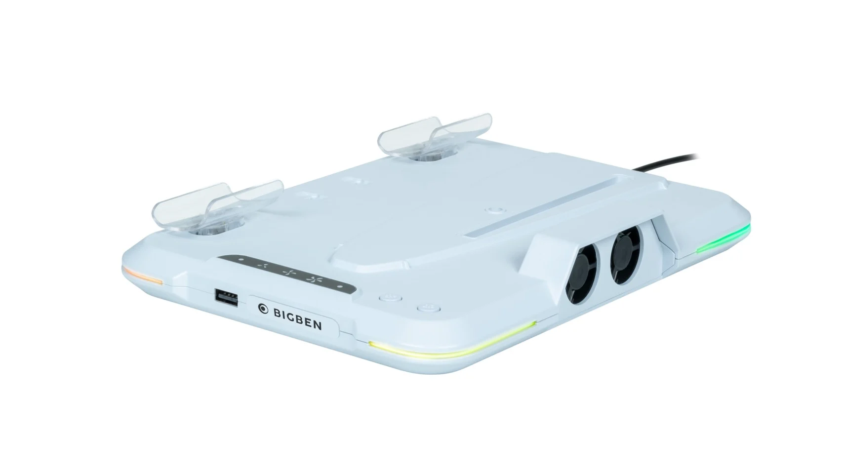 Nacon Charging Station with Fan RGB/USB Hub/Fan, White PS5 Slim