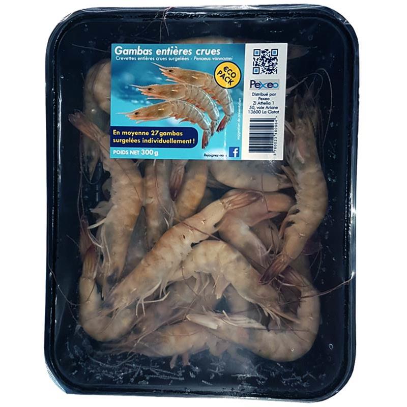 Gambas Entières Surgelées Pexeo Eco - 300G