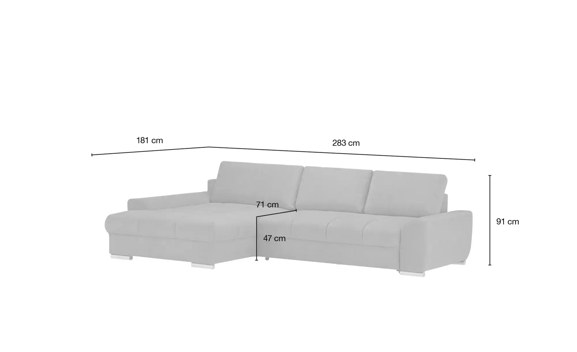 bobb Ecksofa mit praktischem Stauraum Soumia