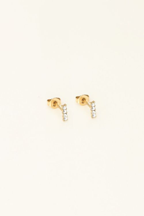 Studs met strass steentjes