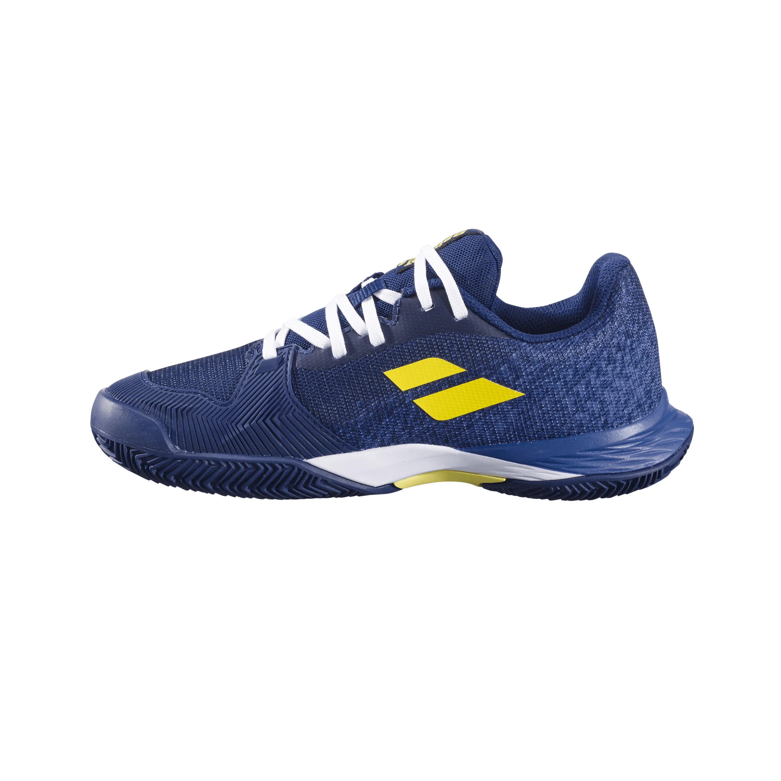 Babolat Jet Mach 3 Chaussure Terre Battue Enfants - Bleu Foncé , Jaune