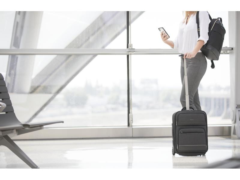 Targus Notebook-Rollkoffer City Smart Compact Business-Trolley mit 2 Rollen