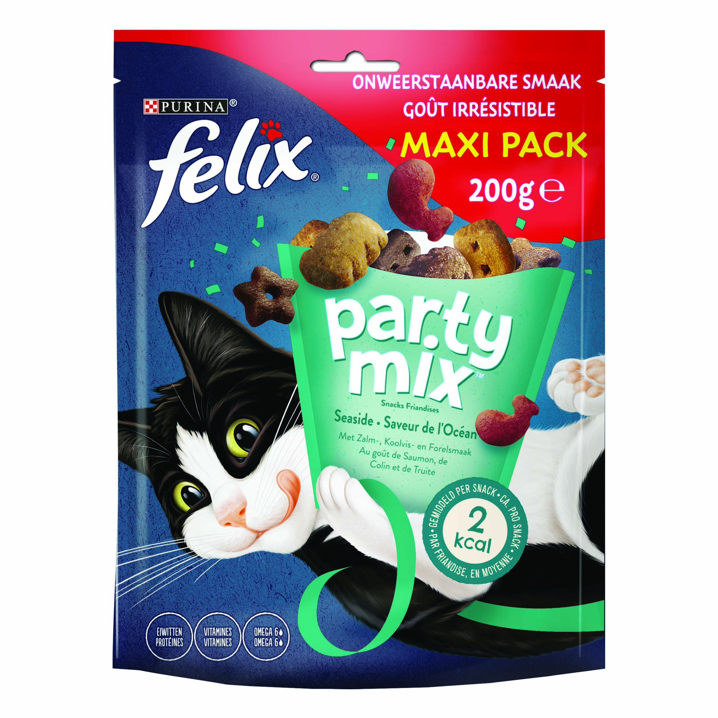 Felix Party Mix Seaside - Kattensnack - 200 - forel, zalm