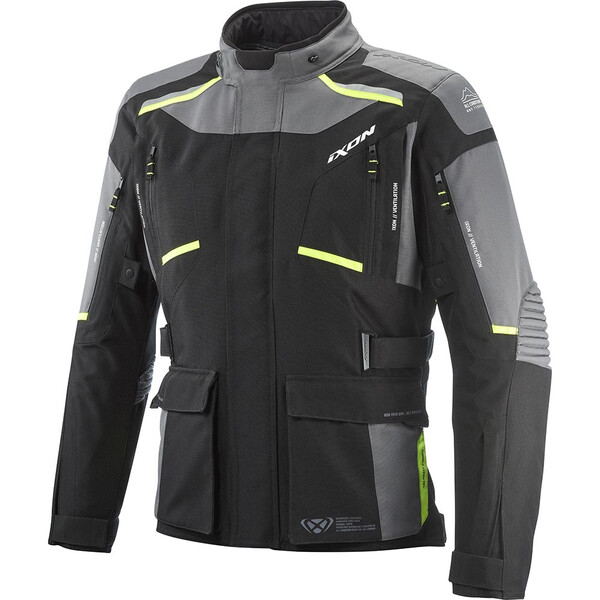 Ixon - Veste Midgard Noir / Gris / Jaune fluo