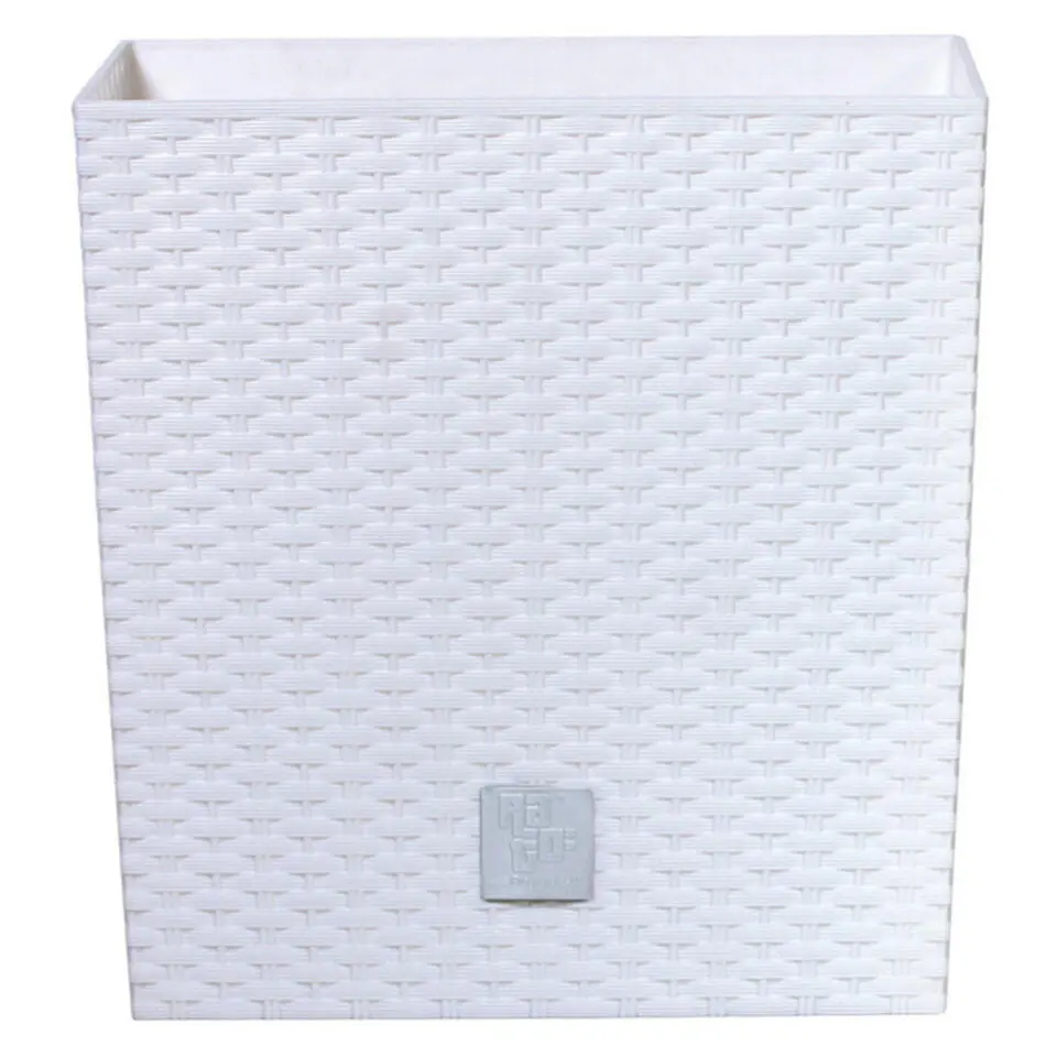Prosperplast Plantenbak Rato - wit - kunststof - 20 cm