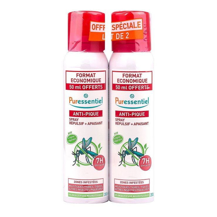 Spray anti-pique huiles essentielles 2x200ml