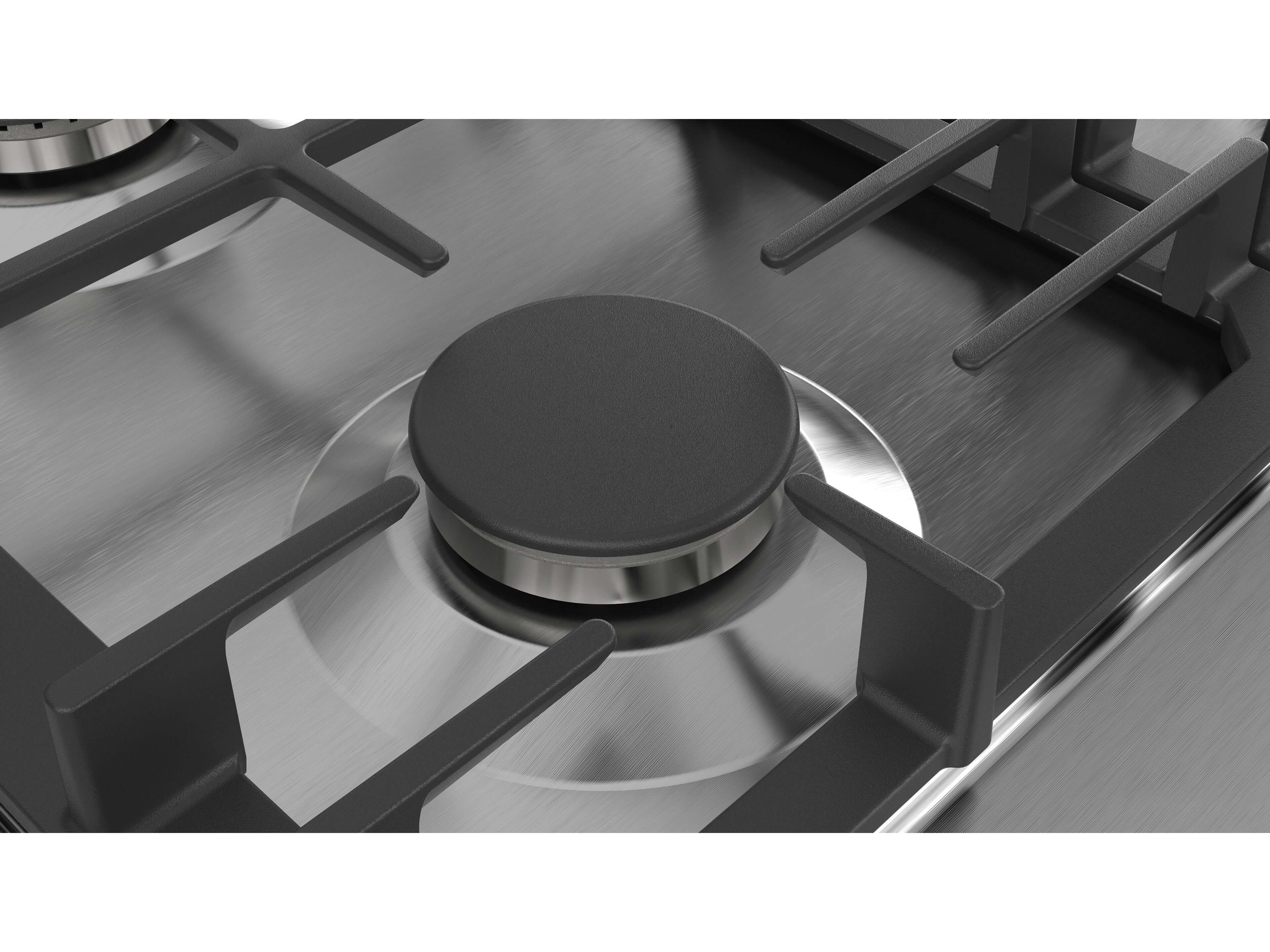 PLACA A GÁS BOSCH PCS7A5B90 5 QUEIMADORES INOX 75 CM