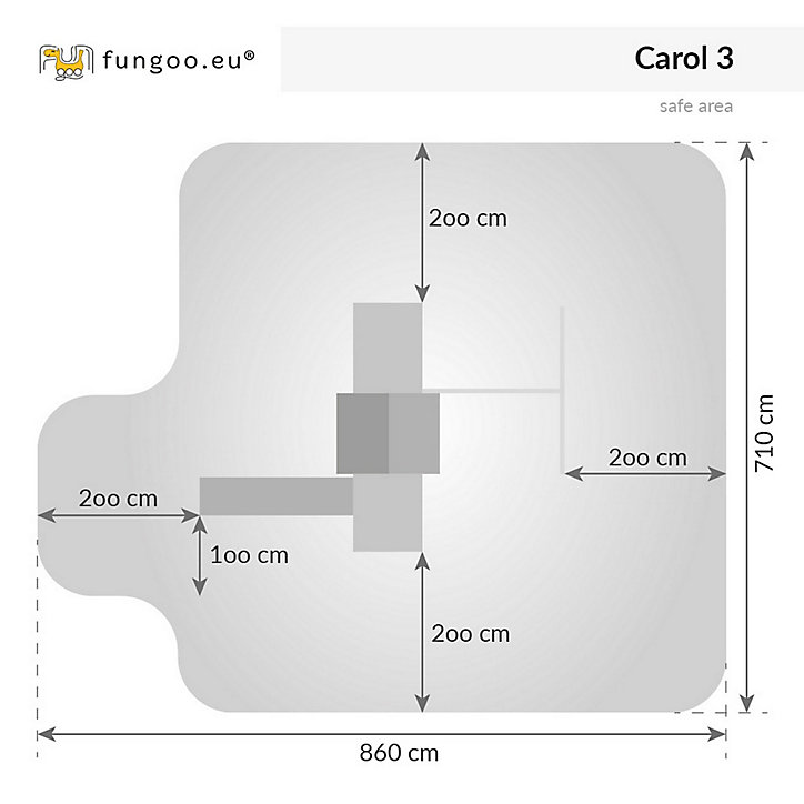 Station de jeux Fungoo Carol 3 en bois traité autoclave