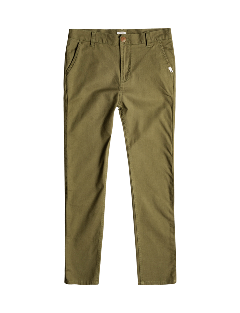 Boys Stretch Chino Pants Green