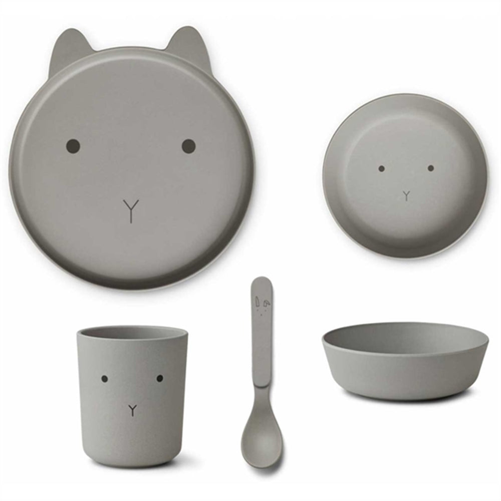 Brody Junior Sæt Rabbit Dove Blue - LieWood