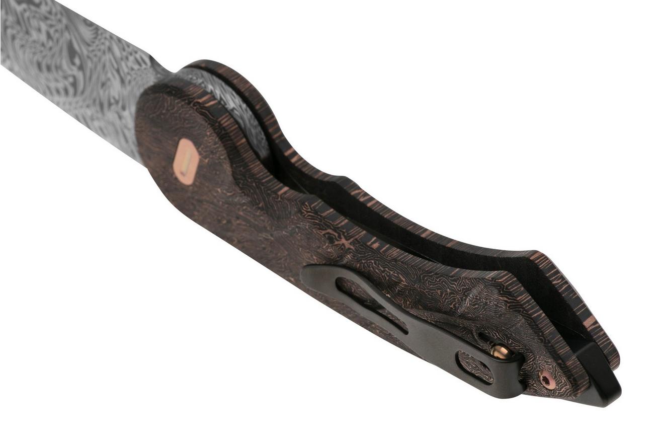 Fox Knives Radius FX-550 DGCFR Grabak Damasteel, Space Coral Fatcarbon Carbonfiber, zakmes