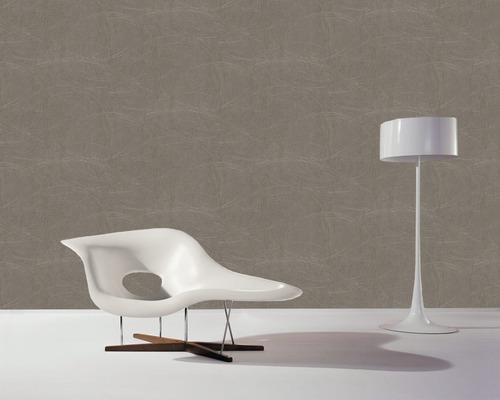 Vliesbehang 53323 Colani VISIONS geometrisch effen bruin