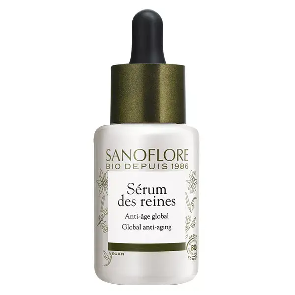 Sanoflore Queen's Serum, concentrado antienvelhecimento global com certificação orgânica, 30ml