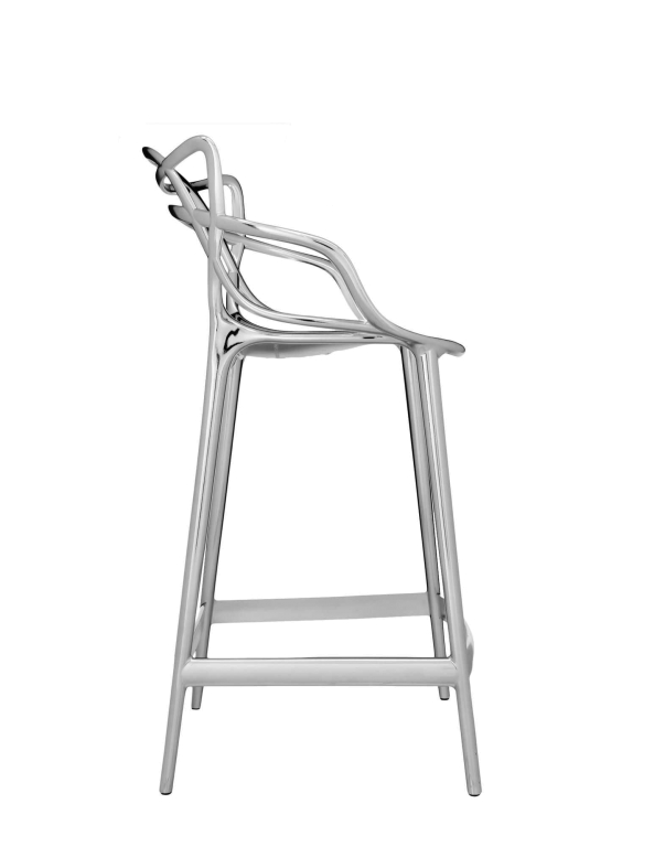 Kartell Masters Metalic barkruk 65cm chroom