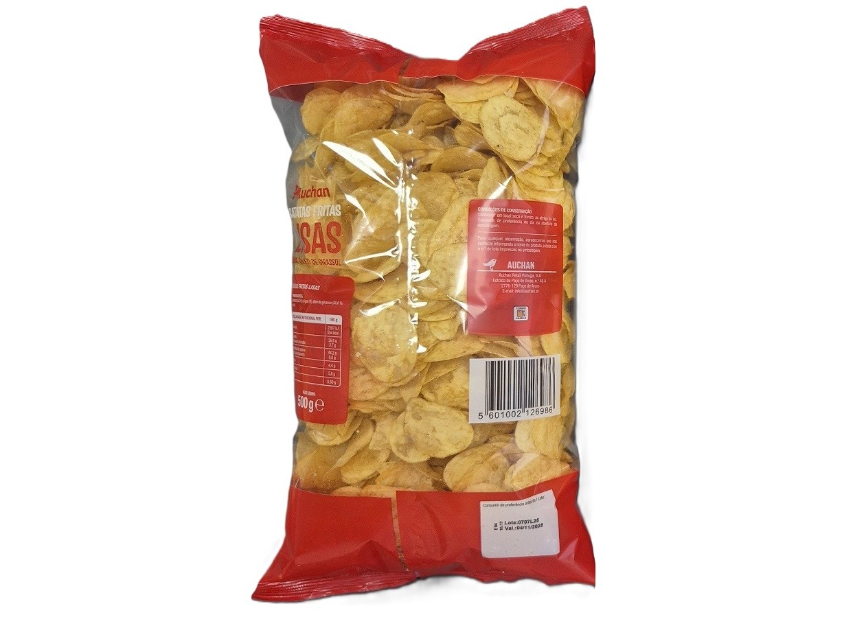 BATATA FRITA AUCHAN LISA 500G