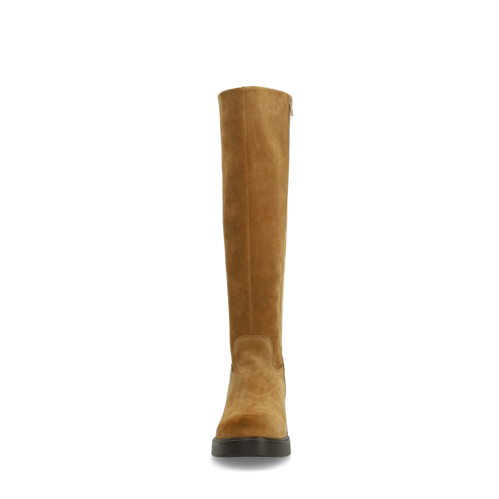 Donkere beige suède hoge laarzen