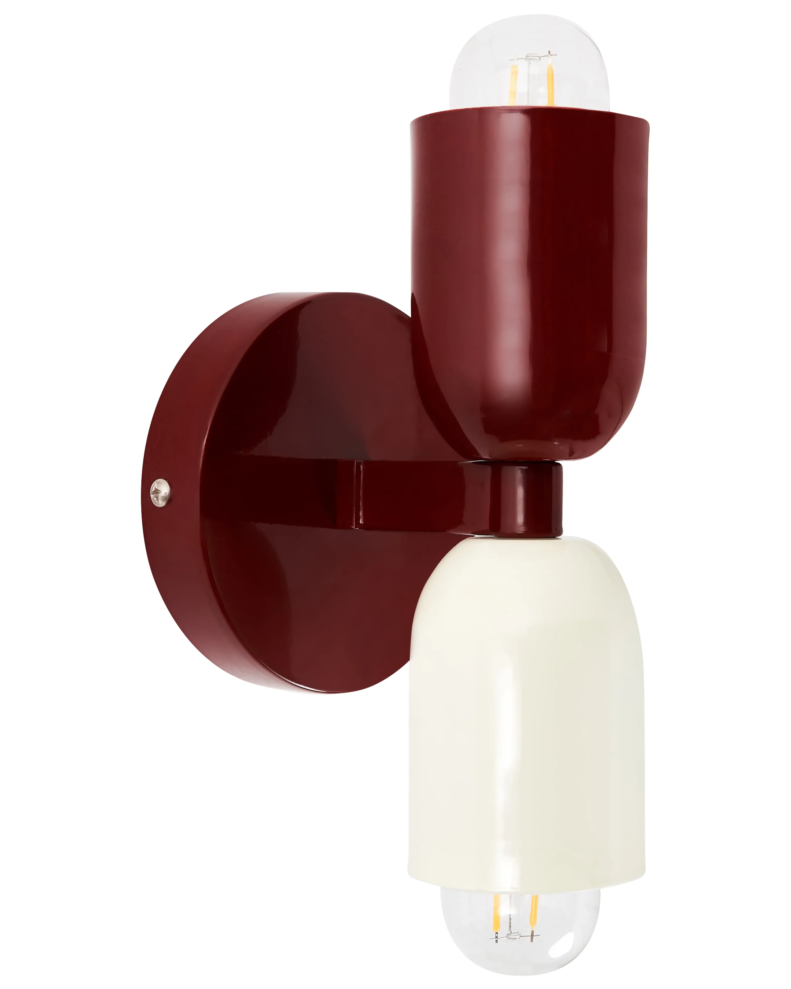 Set van 2 wandlampen TOPI Metaal Rood