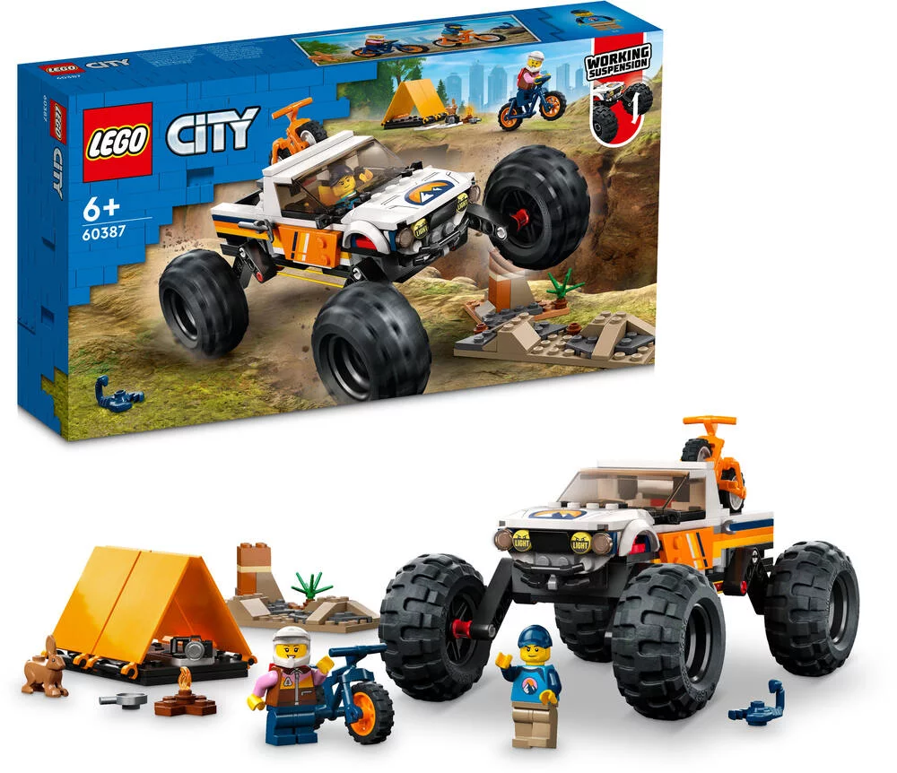 LEGO®CITY 60387 - LES AVENTURES DU 4X4 TOUT-TERRAIN