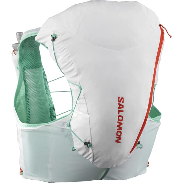 Sac trail SALOMON ADV SKIN 12 SET WHITE/ELECTRIC GREEN