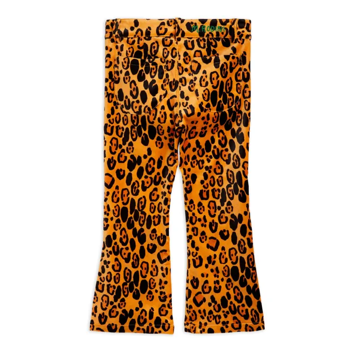 Mini Rodini Pantalon Velours Bio Léopard | Orange