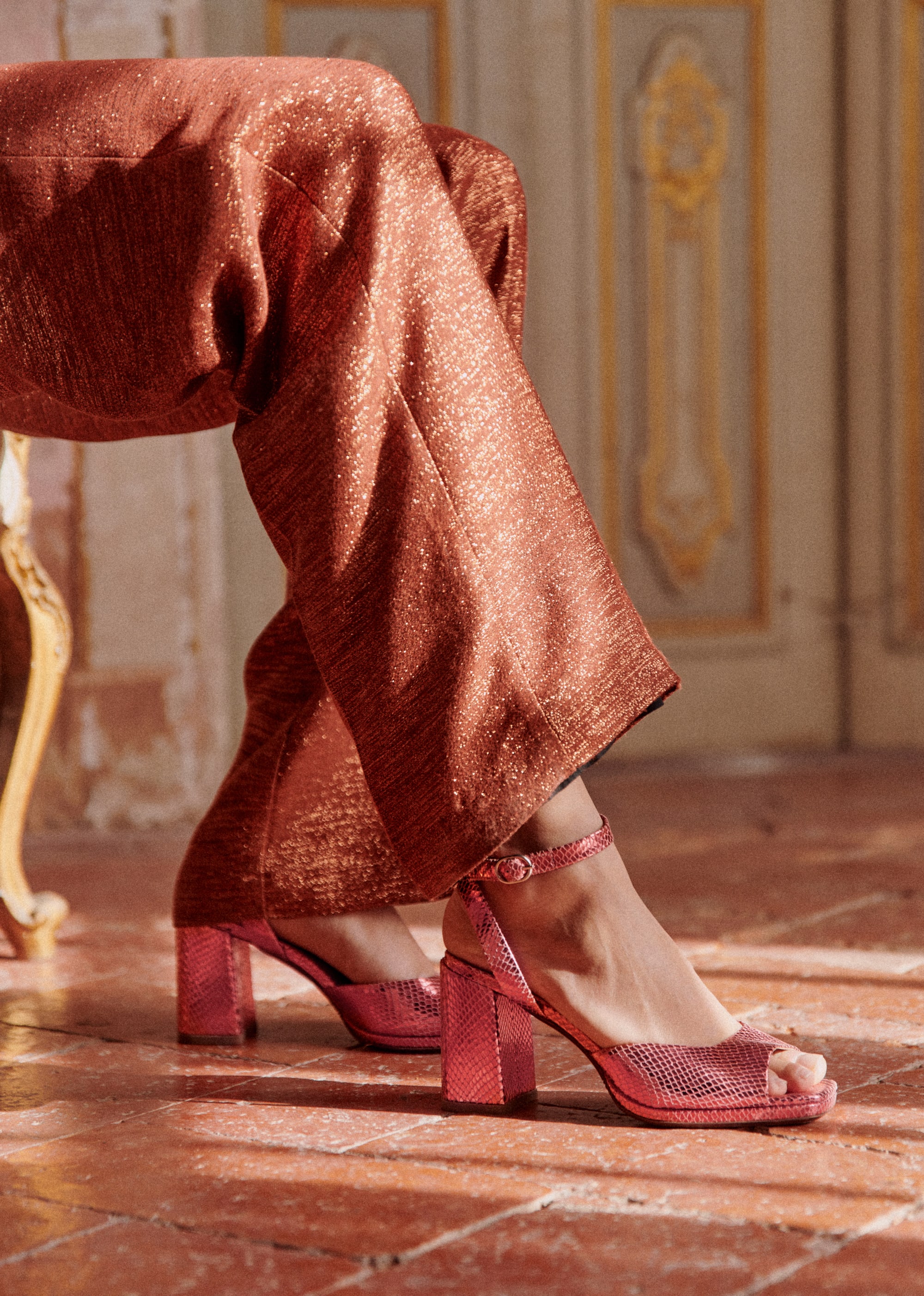 Sandales High Maxine - Rose serpent - SOULIERS/SOULIERS Sandales 5906241