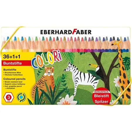 Eberhard Faber Buntstifte Colori 37er Etui + Spitzer