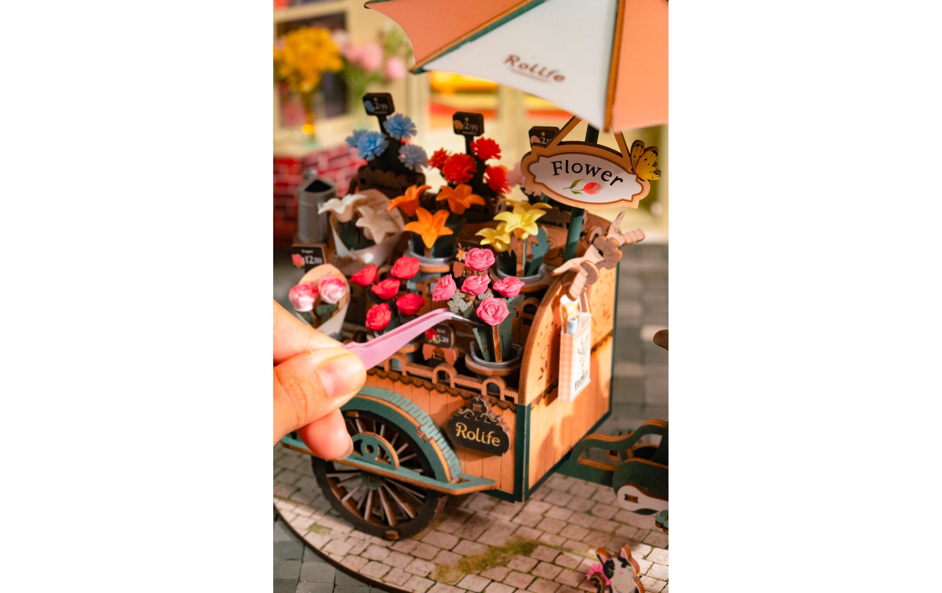 Bausatz Blossom Cart 187-teilig3D-Puzzle aus lasergeschnittenen Holzteilen