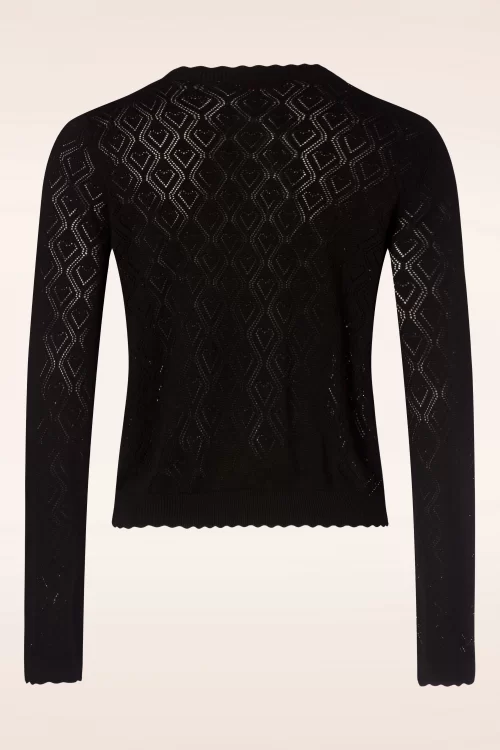 Banned Retro Hearts charm vest in zwart