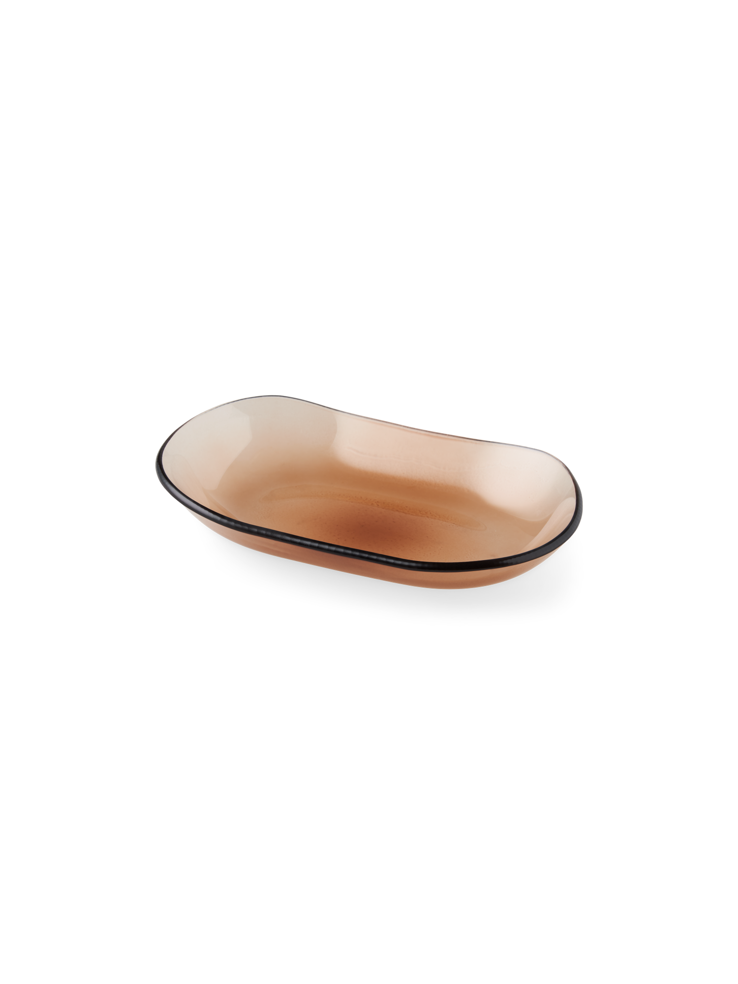 Sæbeskål | Glas. 14,4 x 9,3 cm. | Sand