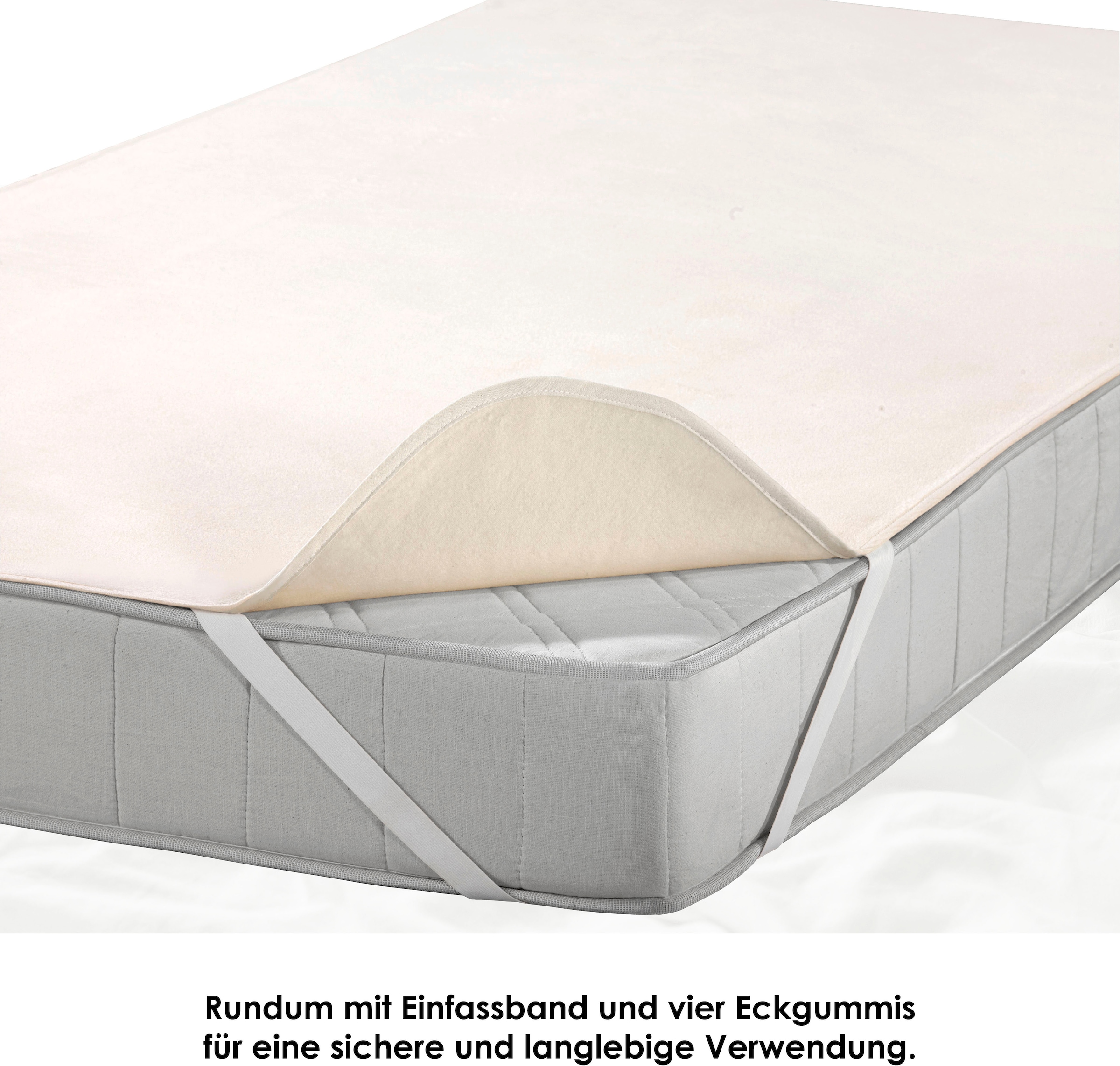 SETEX Matratzenauflage »Molton Spann, Auflage, Allergiker geeignet (Hausstauballergiker)« strapazierfähiger Matratzenschutz, 90x200cm, 140x200 & weitere Grössen