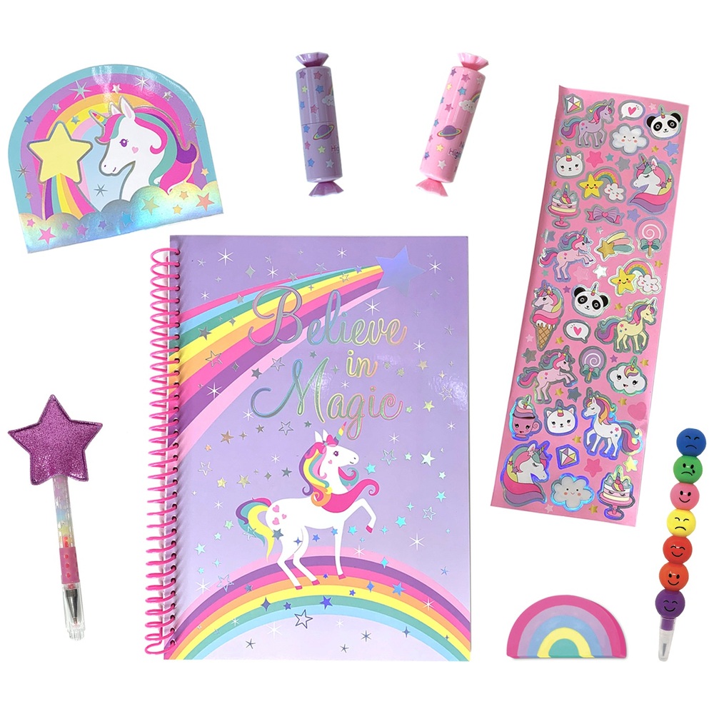 Trendiges Einhorn-Organizer-Set