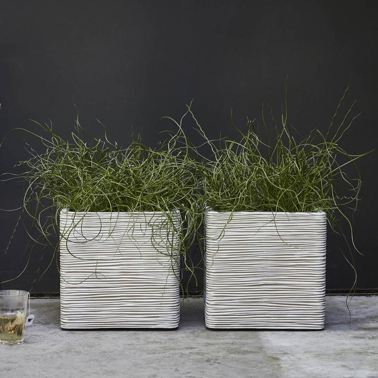 Capi Europe Nature Rib Vierkant Bloempot 30 x 30 cm