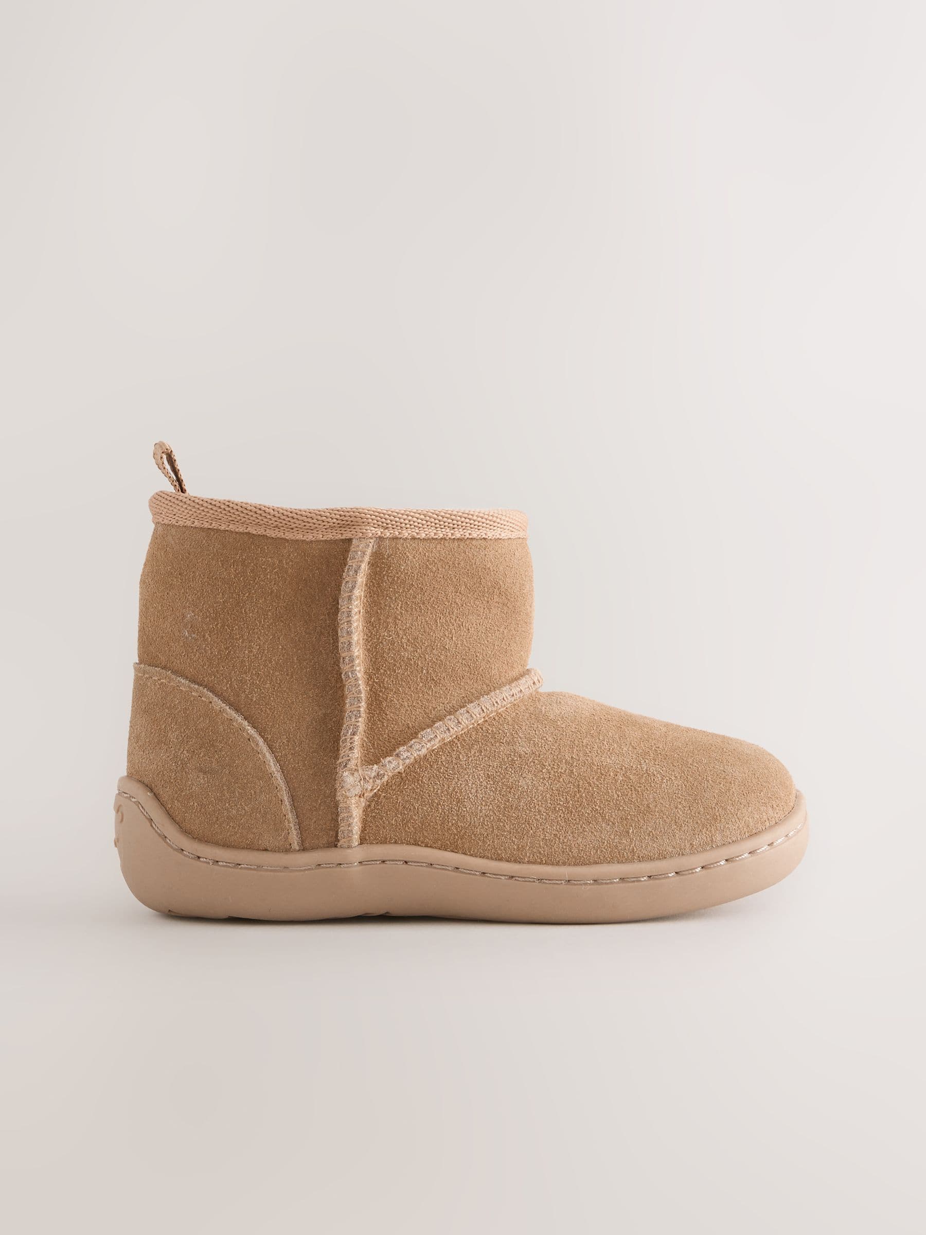 Lichtbruin - First Walker Suede Pull On Boots