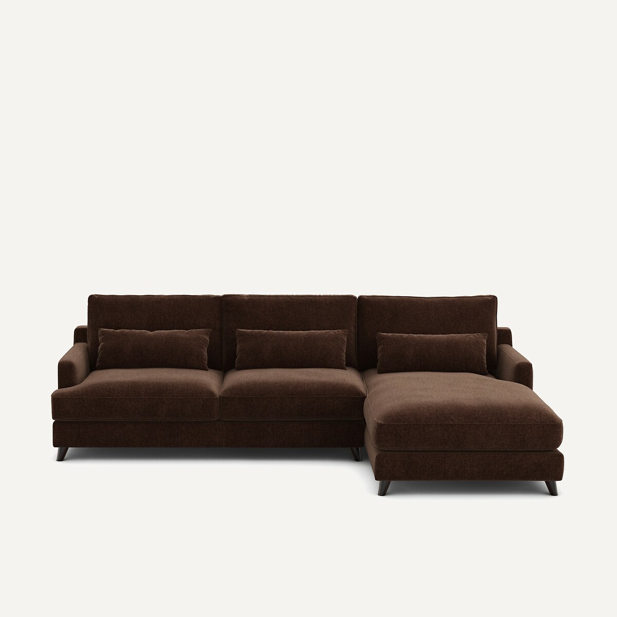 AM.PM<br>Sofá de canto em veludo chenille, Alwine