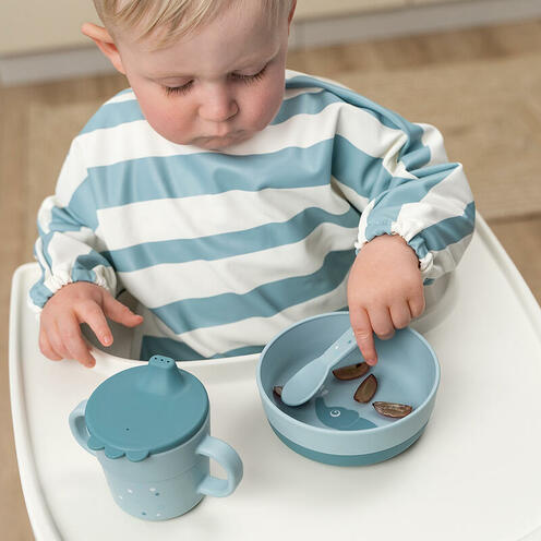 Foodie Couverts Set de 3 Happy Dots Bleu - DONE BY DEER